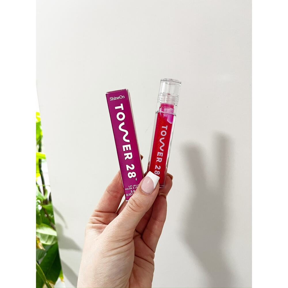 NEW Tower 28 Lip Oil Jelly in Iced Xoxo Red